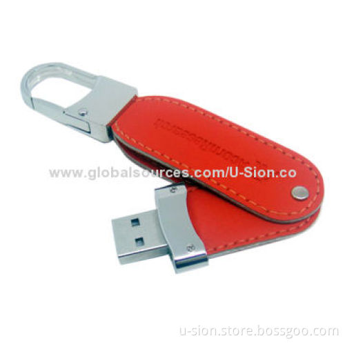 Leather USB Flash Drives with Bootable Function/USB3.0/Support USB 1.1 and 2.0 Interface/Free Logo